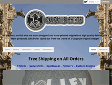 Tablet Screenshot of gargoyleshirts.com